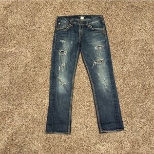 Silver men’s/womens  Sam distressed jeans